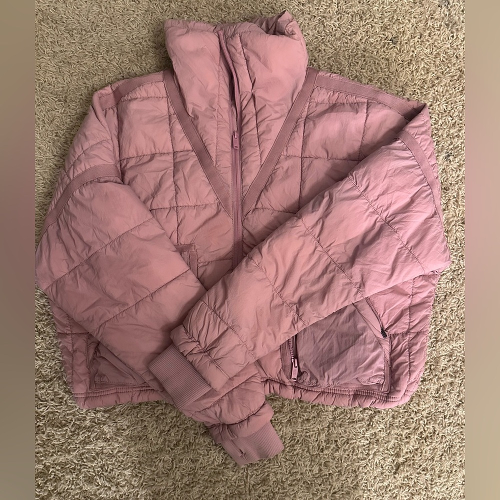 Free People Movement Quilted Purple Puffer Jacket